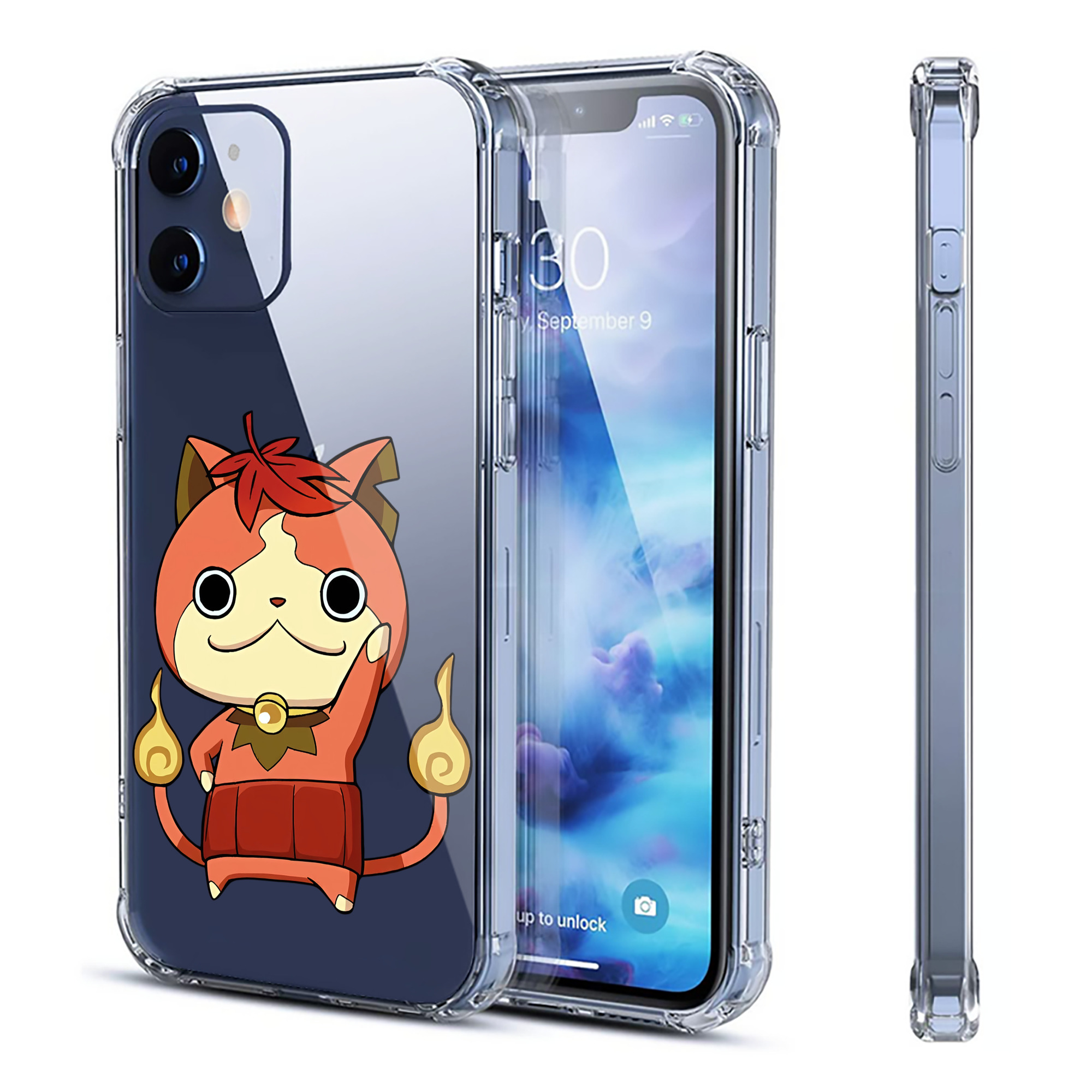 （画像用） 妖怪ウォッチ Yo-kai Watch 【iPhone 12シリーズ対応】透明スマホケース（クリアソフトケース）